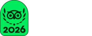TC Badge Travelers Choice Left Aligned White L